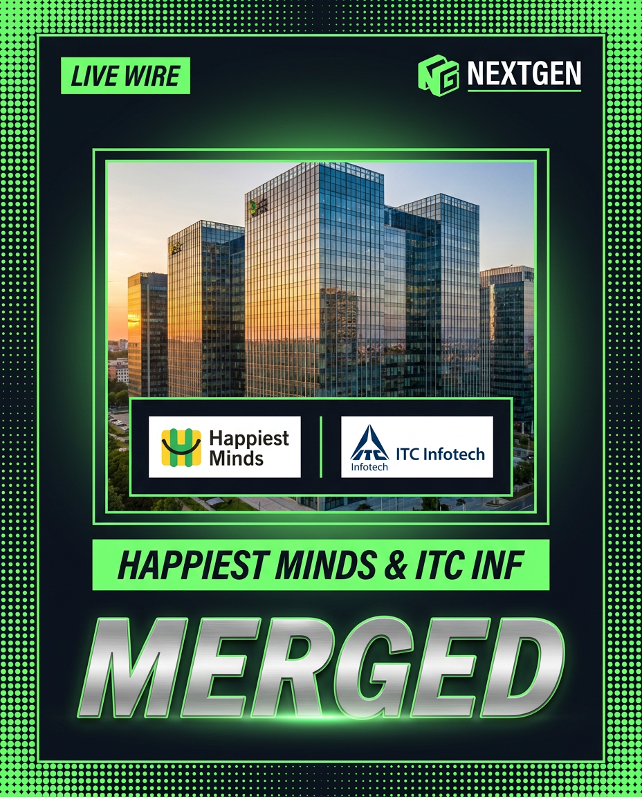 Happiest Minds Technologies merges with ITC Infotech targeting $1B revenue.