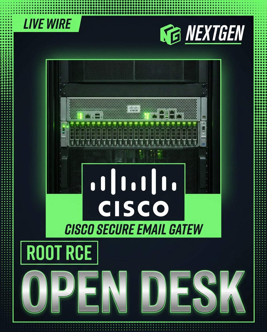 Active exploits hit Cisco Secure Email Gateway with a root-level remote execution flaw.